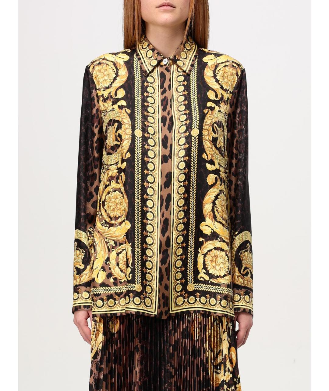 VERSACE Золотая рубашка, фото 2