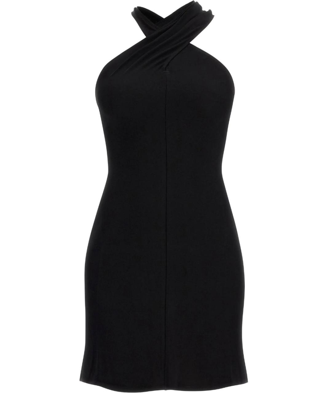 COURREGES Черное вискозное коктейльное платье, фото 1
