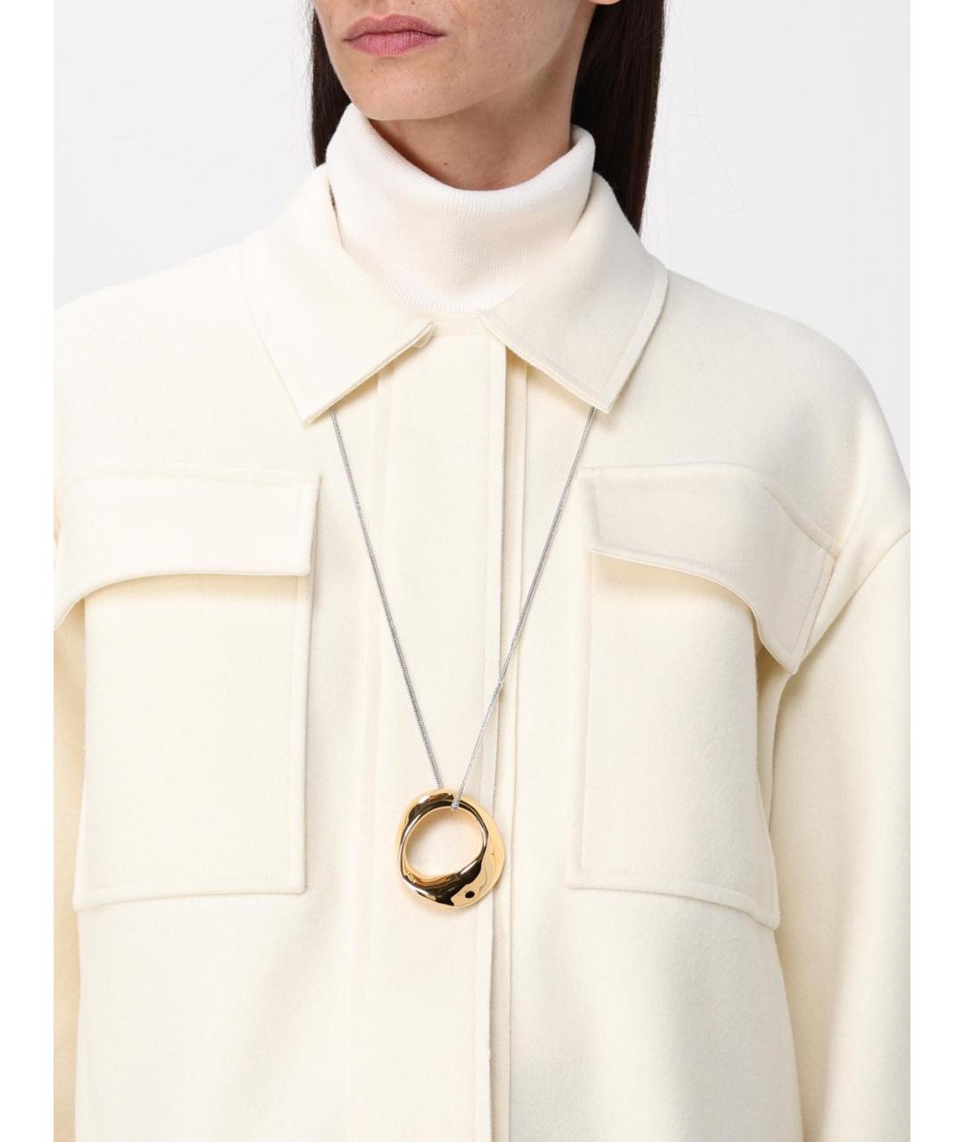 JIL SANDER Золотая металлическая цепочка, фото 2