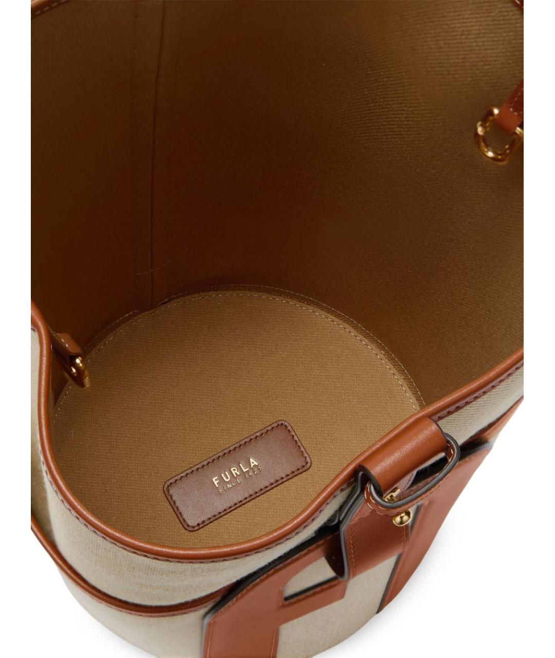 FURLA Бежевая сумка тоут, фото 7
