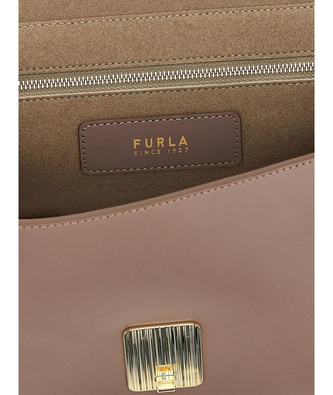 FURLA Бежевая сумка через плечо, фото 4