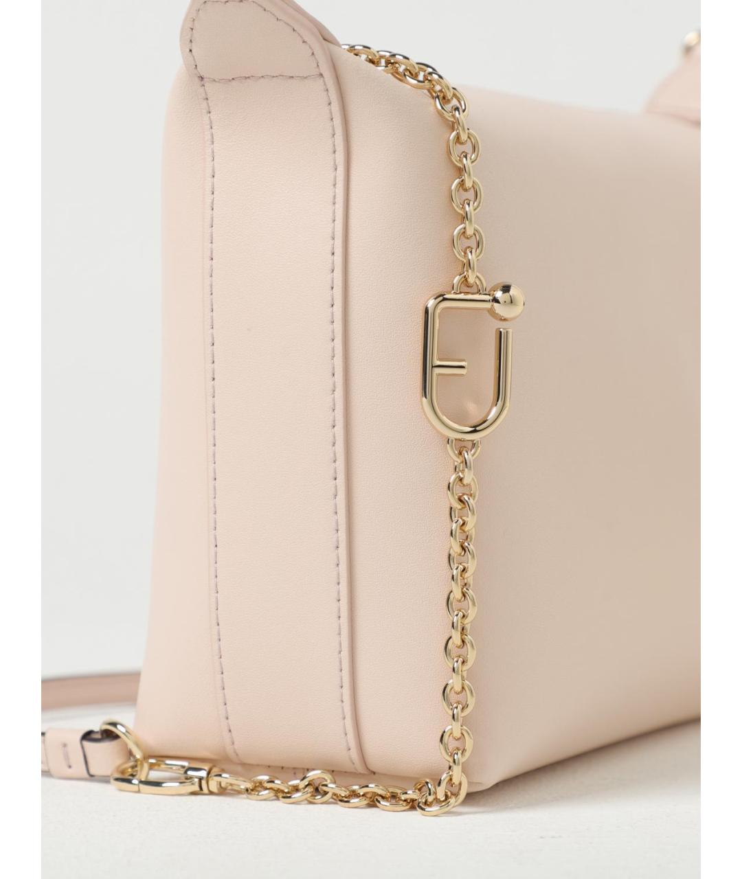 FURLA Розовая кожаная сумка через плечо, фото 3