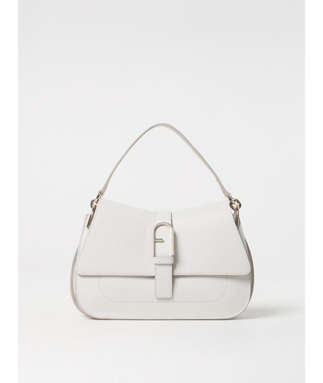 FURLA Белая кожаная сумка через плечо, фото 4