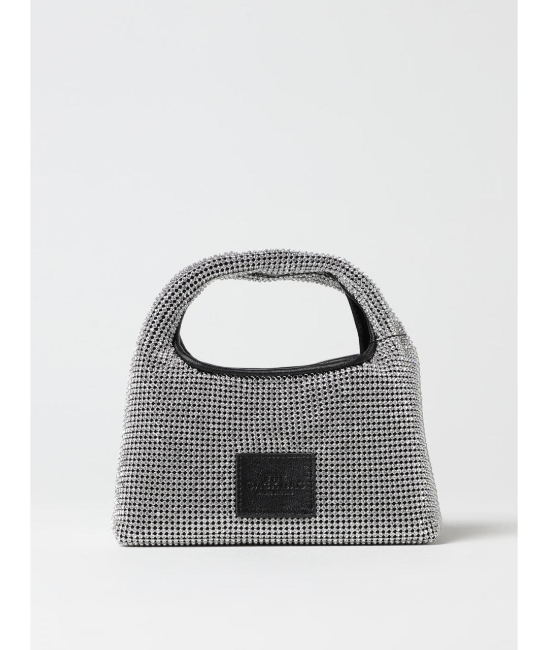 MARC JACOBS Серебряная кожаная сумка с короткими ручками, фото 4