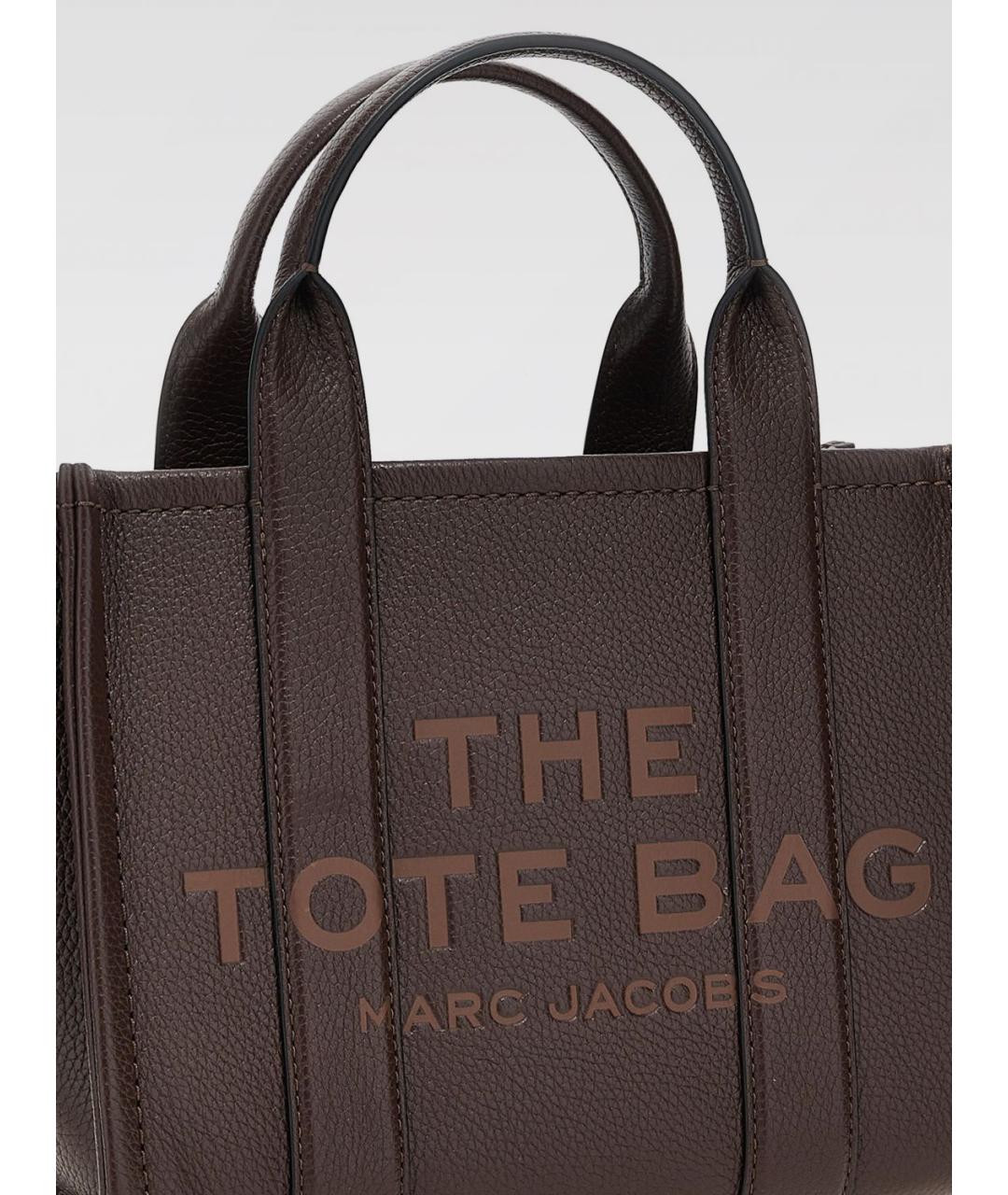 MARC JACOBS Коричневая кожаная сумка тоут, фото 3