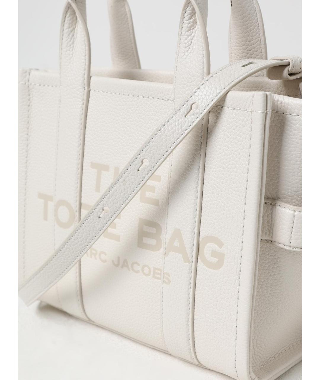 MARC JACOBS Белая кожаная сумка тоут, фото 3