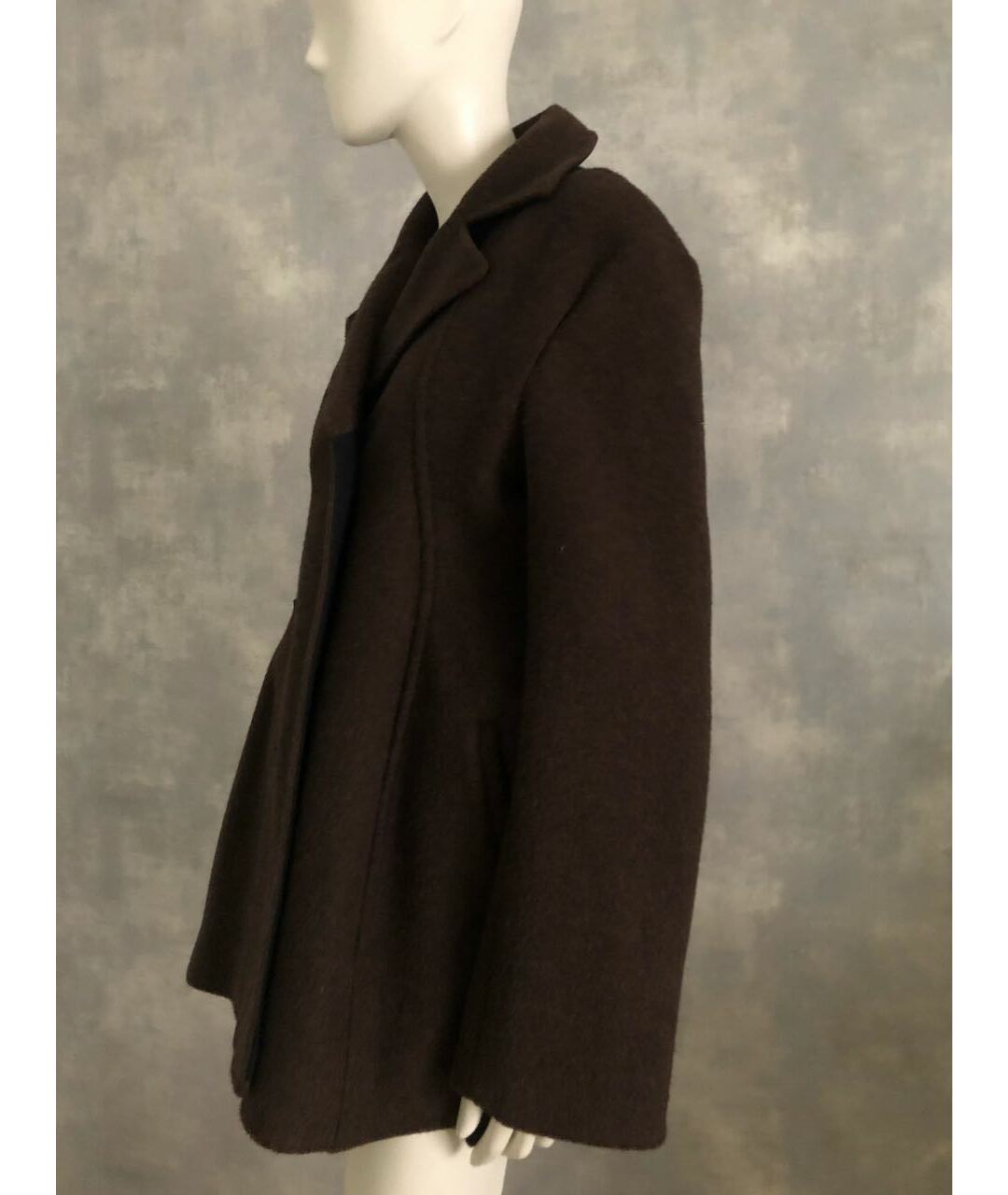 JIL SANDER Коричневое шерстяное пальто, фото 2