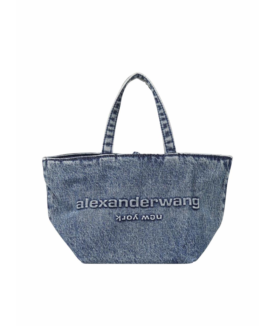 ALEXANDER WANG Голубая деним сумка тоут, фото 1