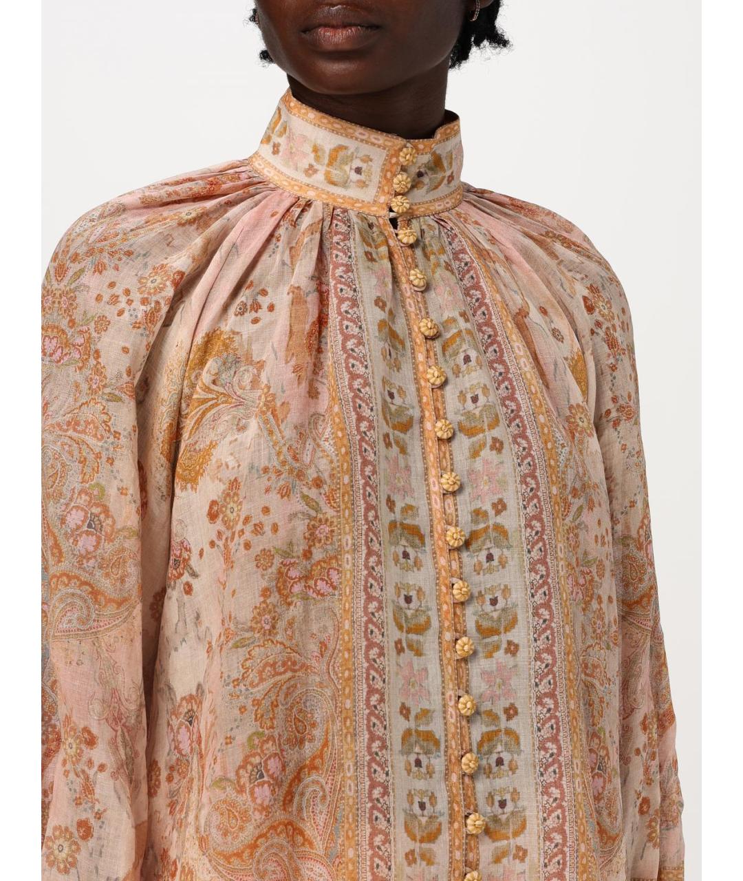 ZIMMERMANN Бежевая блузы, фото 6