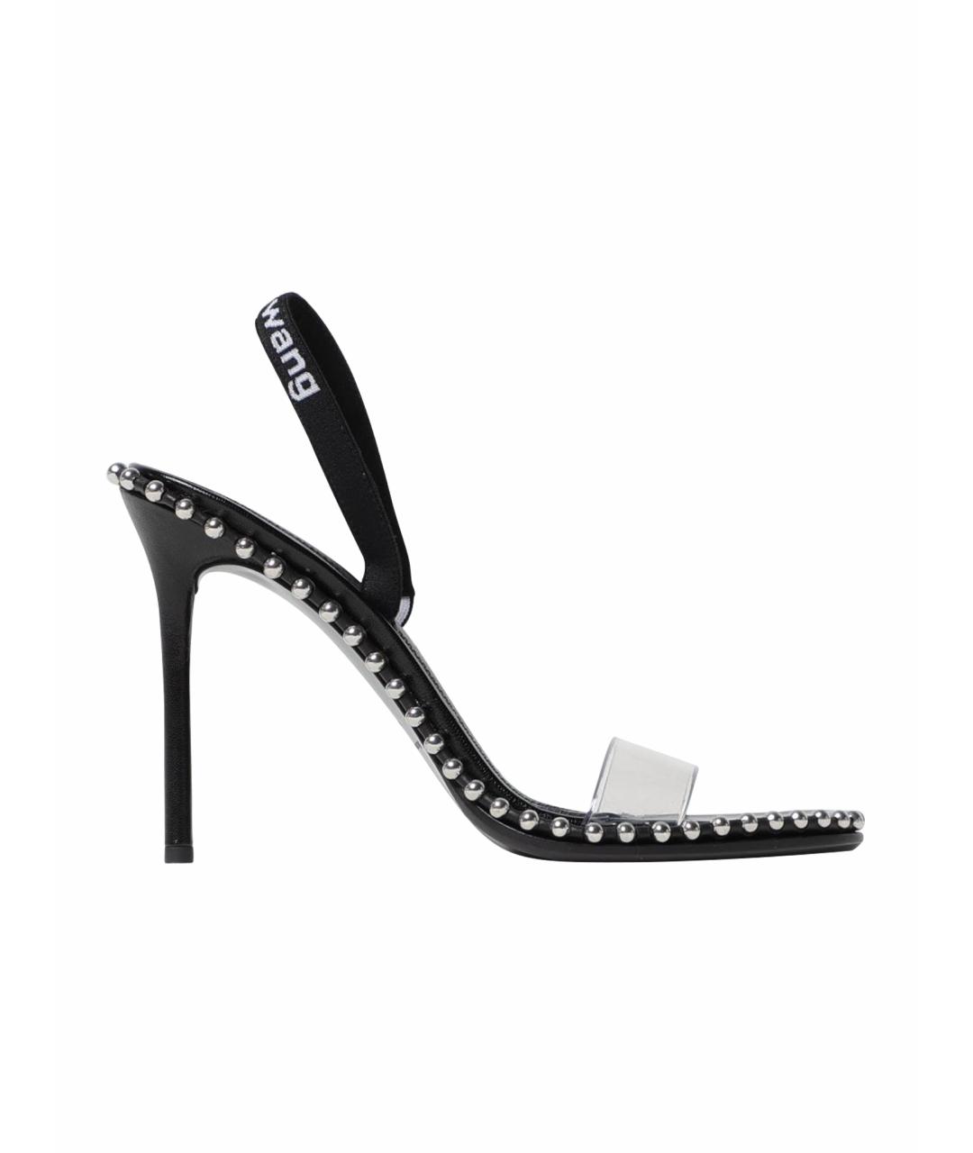 ALEXANDER WANG Черные кожаные босоножки, фото 1