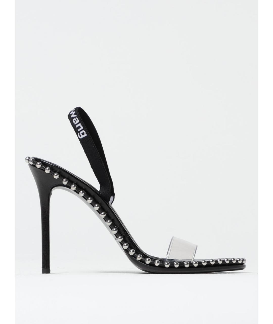 ALEXANDER WANG Черные кожаные босоножки, фото 5