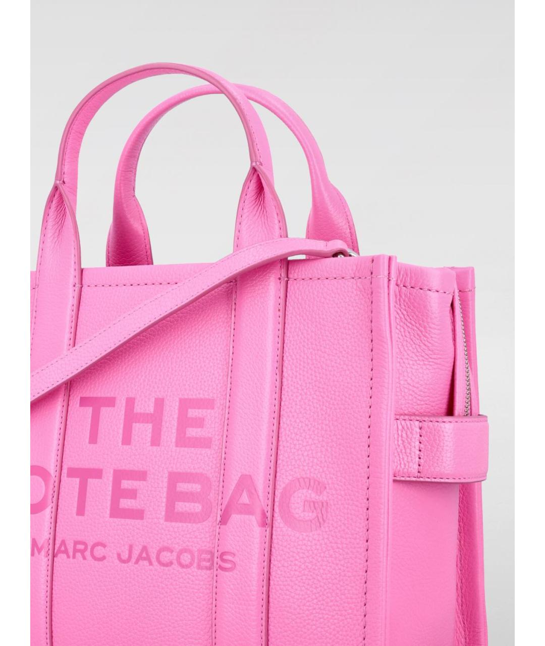 MARC JACOBS Розовая кожаная сумка тоут, фото 4