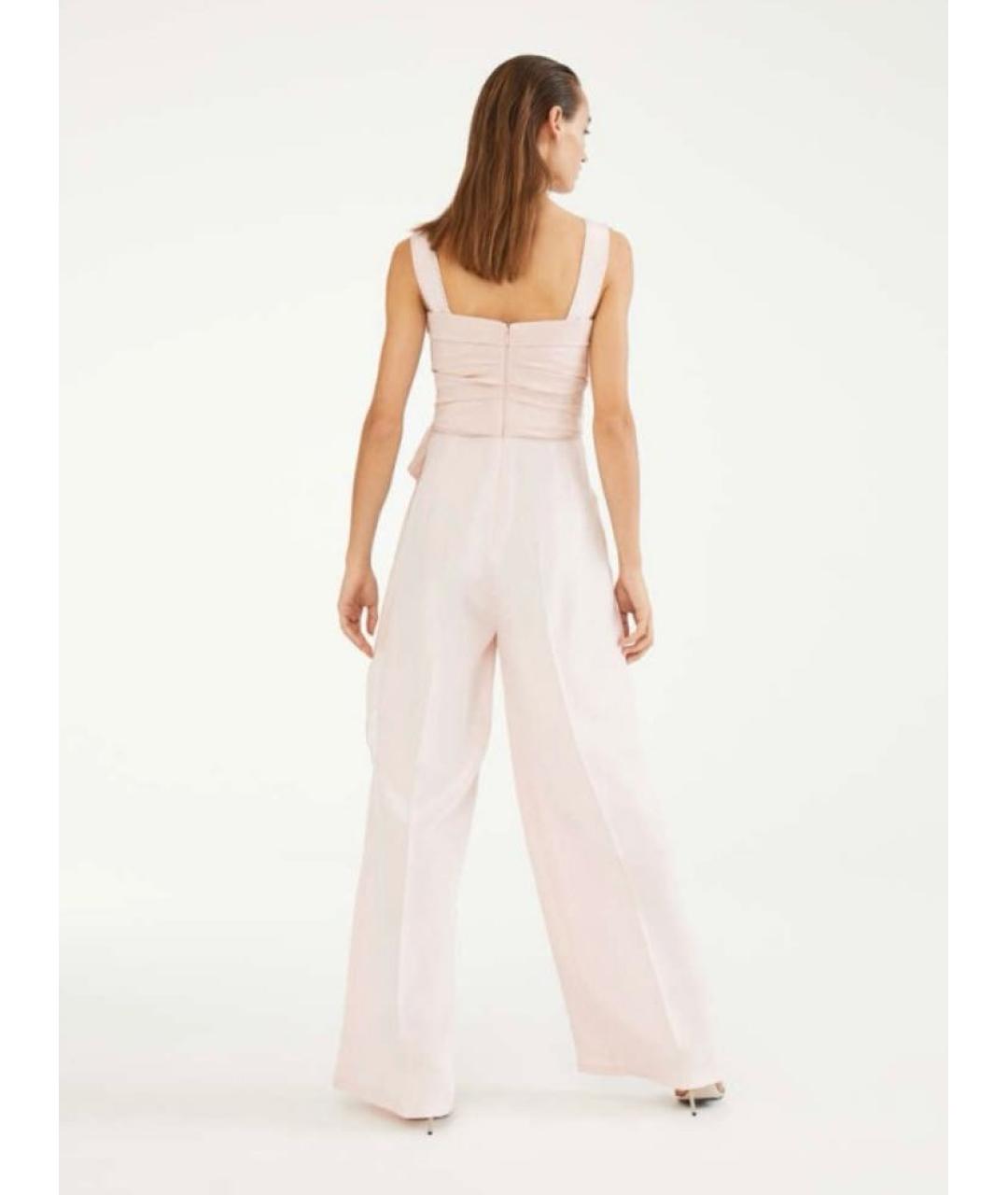 MAX MARA Розовый шелковый комбинезон, фото 2