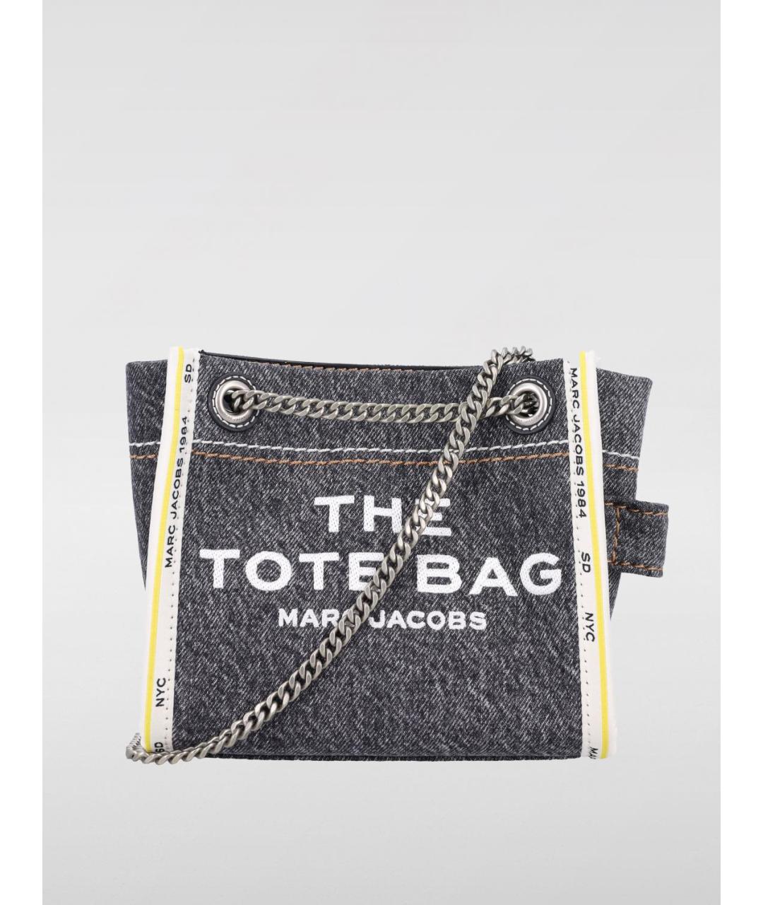 MARC JACOBS Серая деним сумка тоут, фото 4