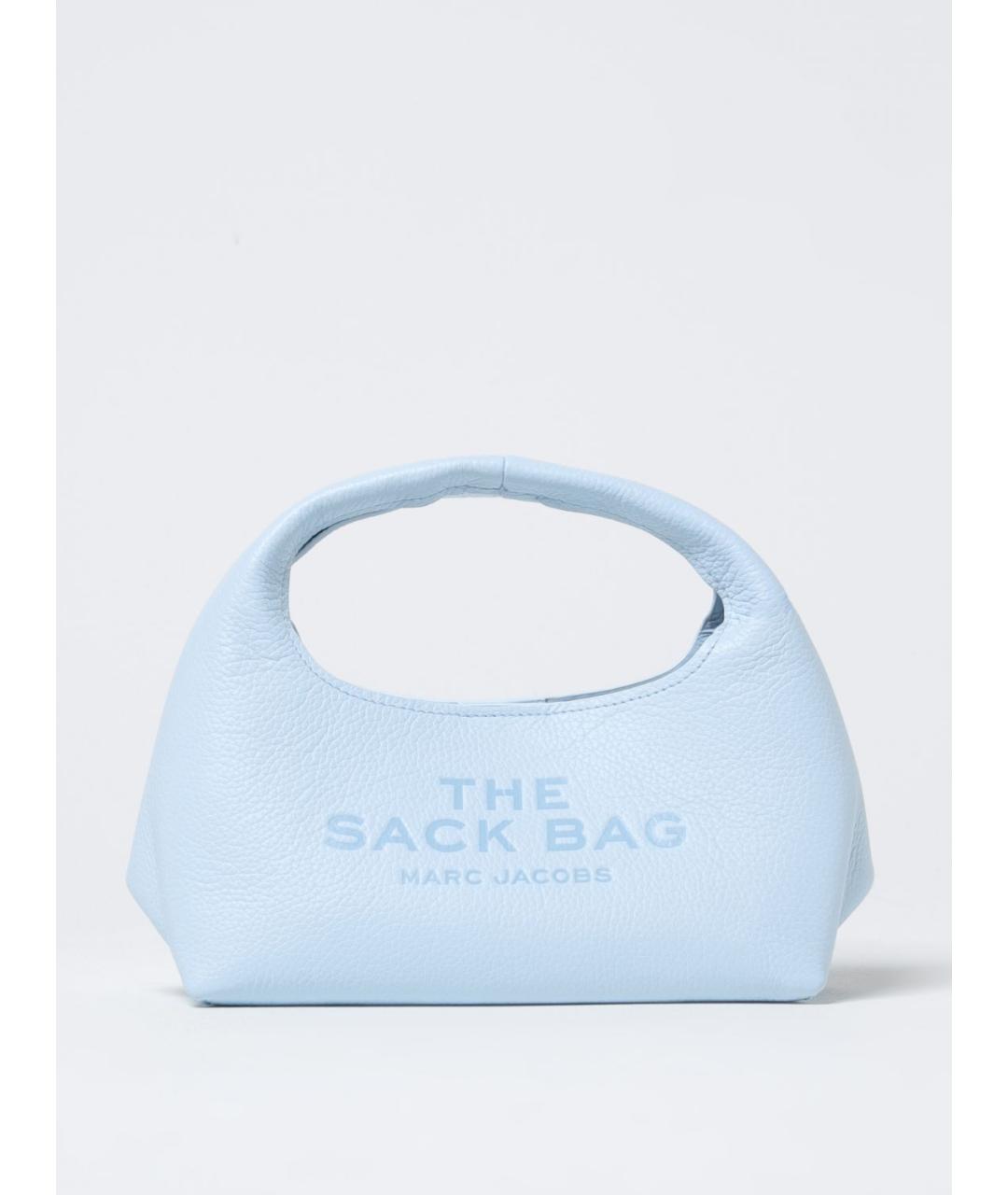 MARC JACOBS Голубая кожаная сумка с короткими ручками, фото 4