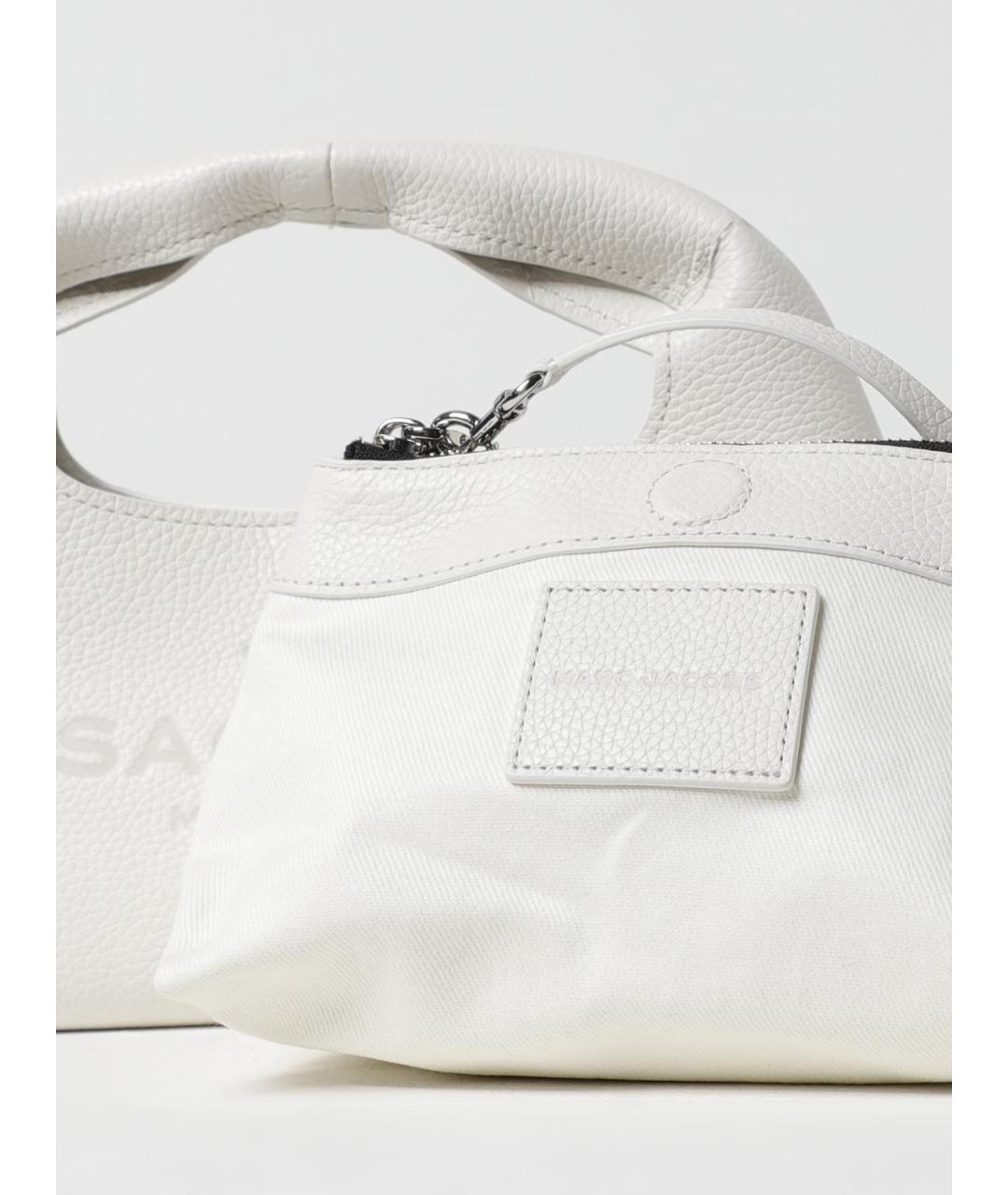 MARC JACOBS Белая кожаная сумка с короткими ручками, фото 3