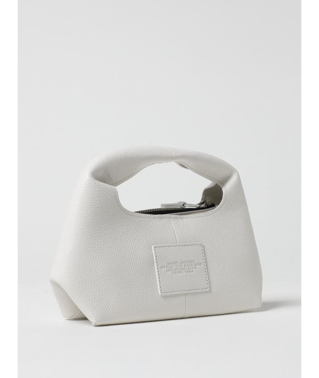 MARC JACOBS Белая кожаная сумка с короткими ручками, фото 2