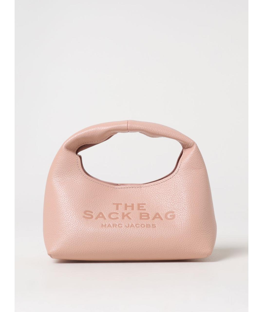 MARC JACOBS Розовая кожаная сумка с короткими ручками, фото 4