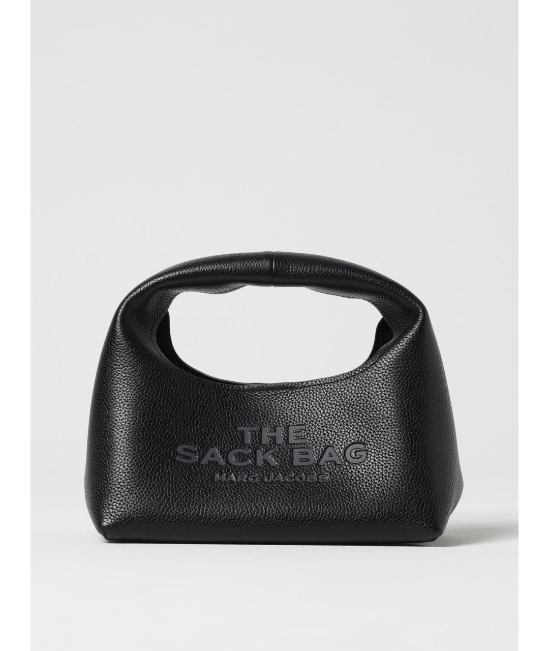 MARC JACOBS Черная кожаная сумка с короткими ручками, фото 4