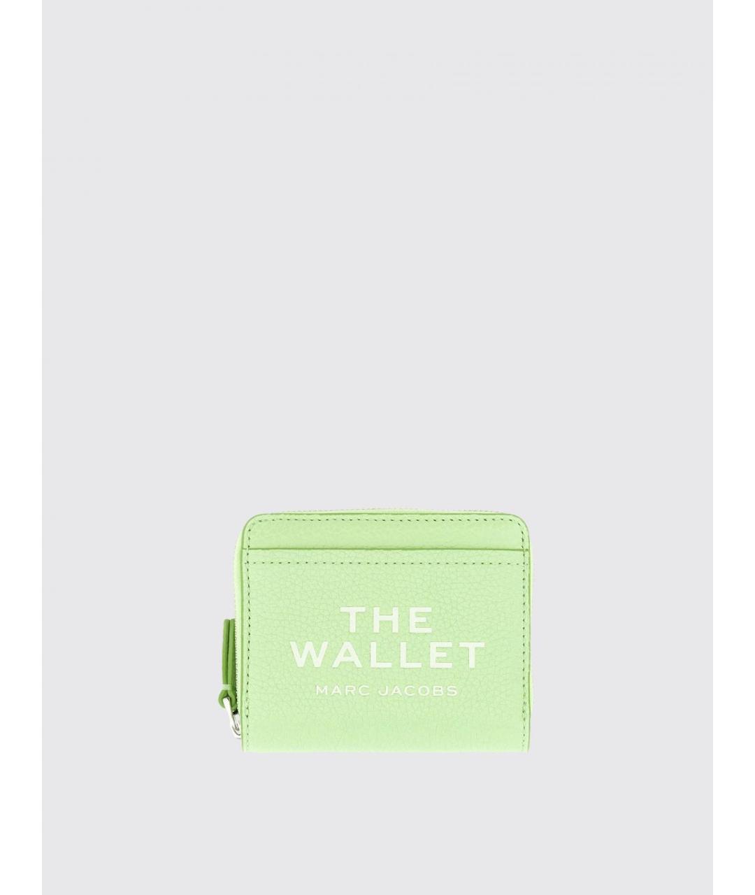 MARC JACOBS Зеленый кожаный кошелек, фото 4