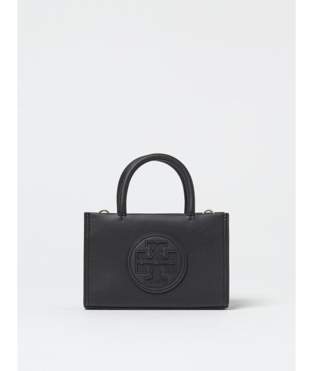 TORY BURCH Черная кожаная сумка тоут, фото 4