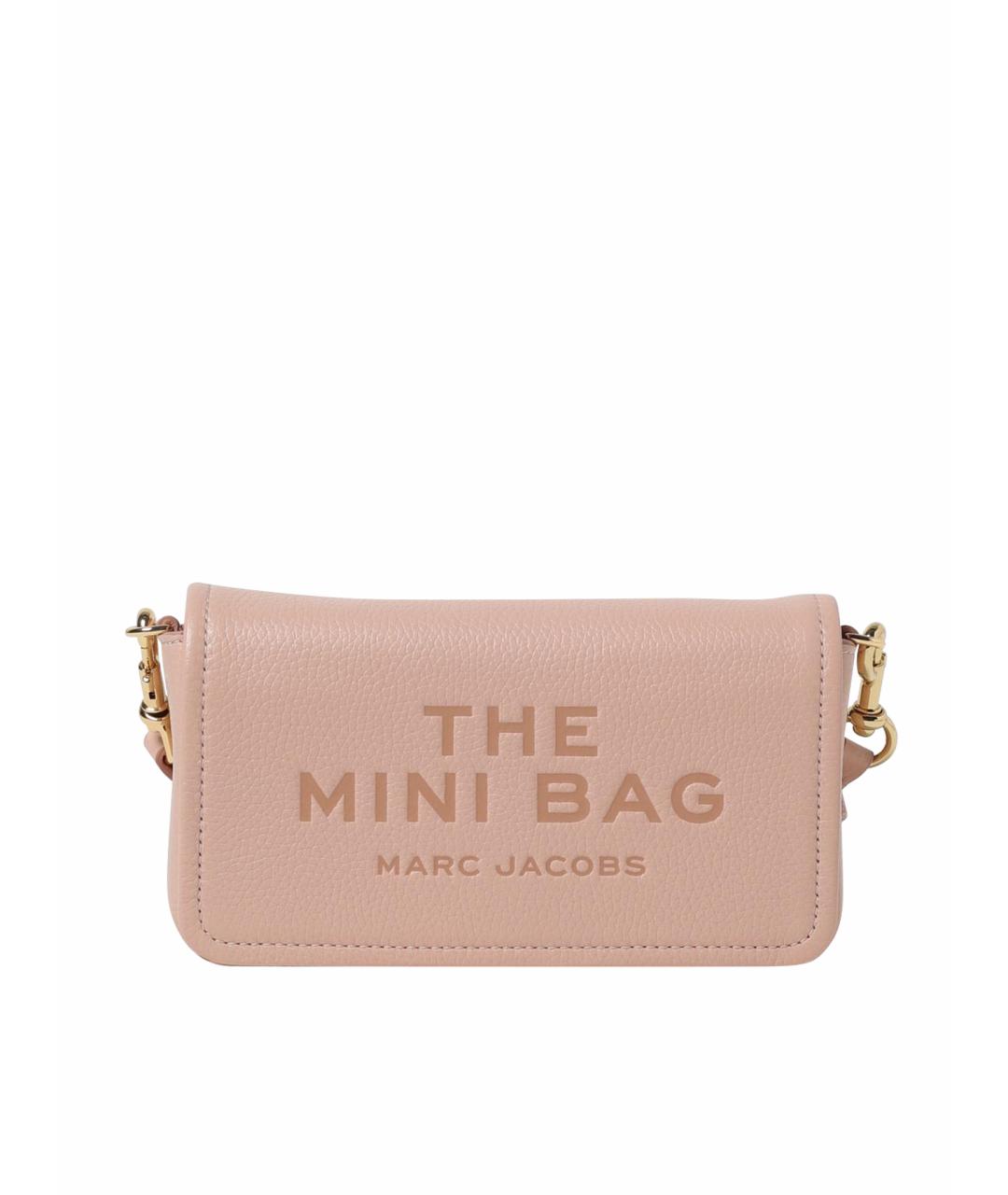 MARC JACOBS Розовая кожаная сумка через плечо, фото 1