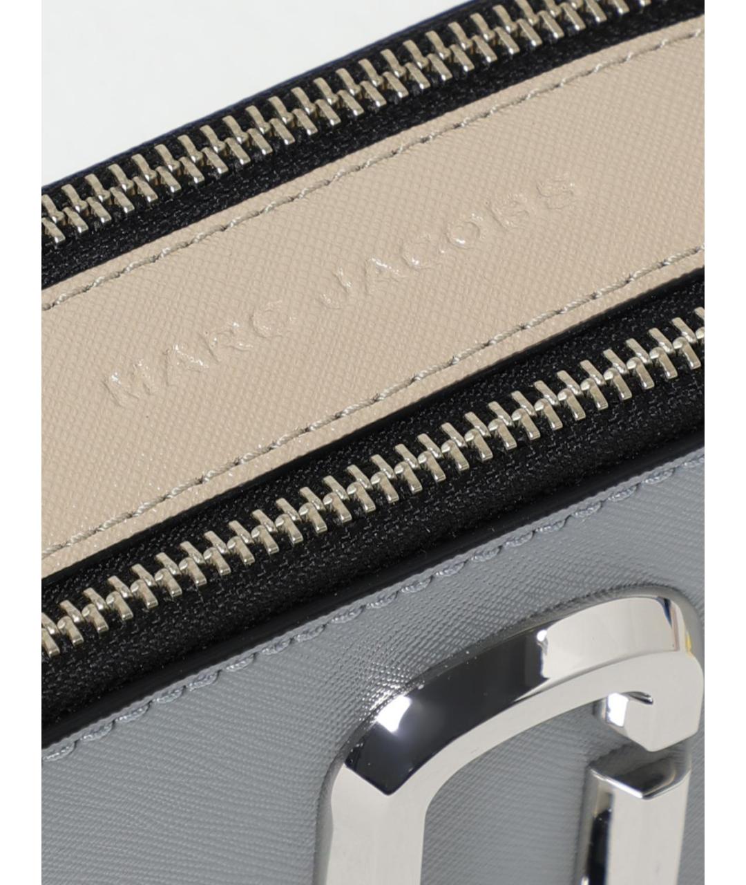 MARC JACOBS Серая кожаная сумка через плечо, фото 3