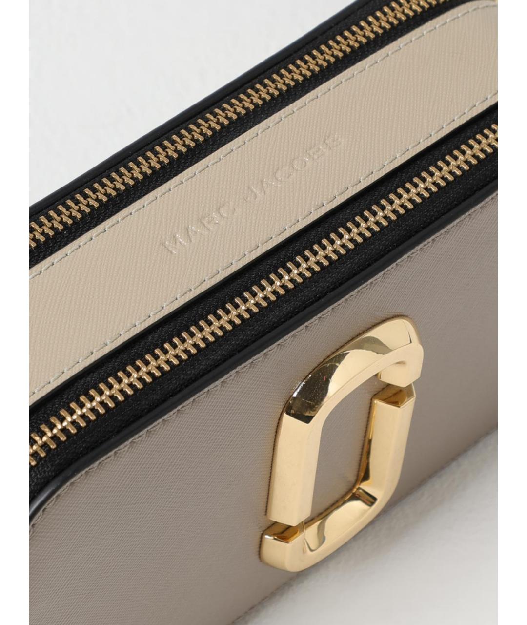 MARC JACOBS Серая кожаная сумка через плечо, фото 3