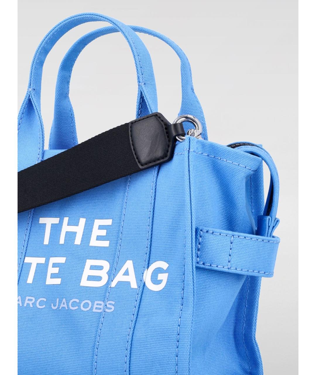 MARC JACOBS Голубая тканевая сумка тоут, фото 4