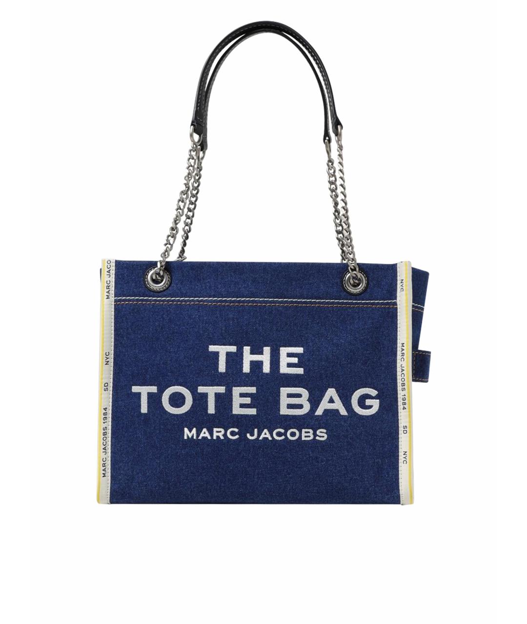 MARC JACOBS Синяя тканевая сумка тоут, фото 1