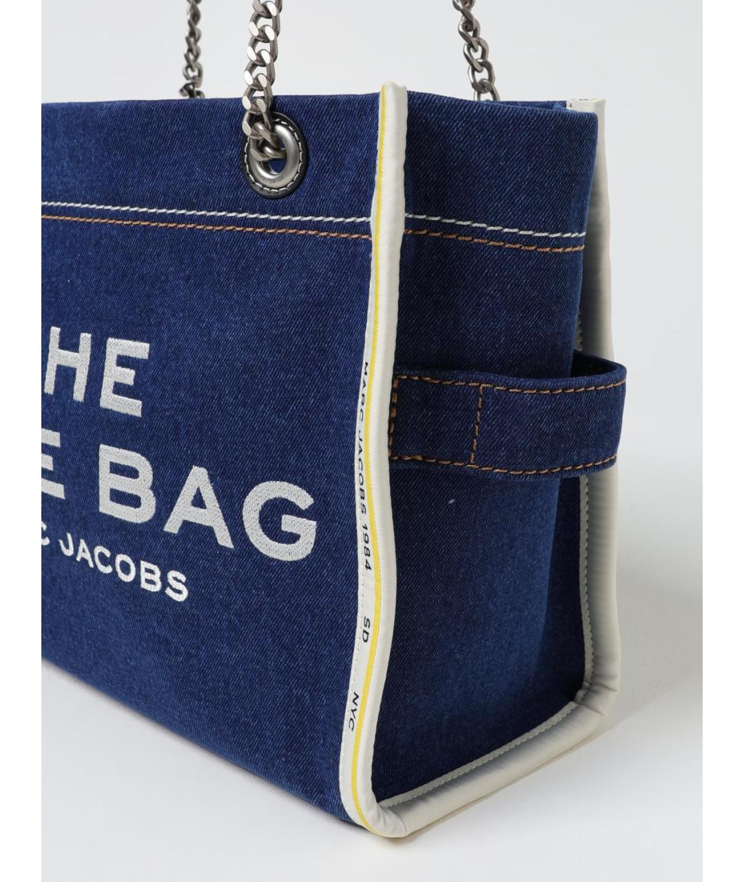 MARC JACOBS Синяя тканевая сумка тоут, фото 3