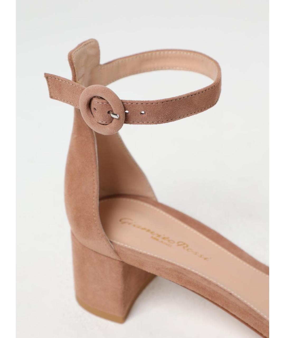 GIANVITO ROSSI Бежевые босоножки, фото 4