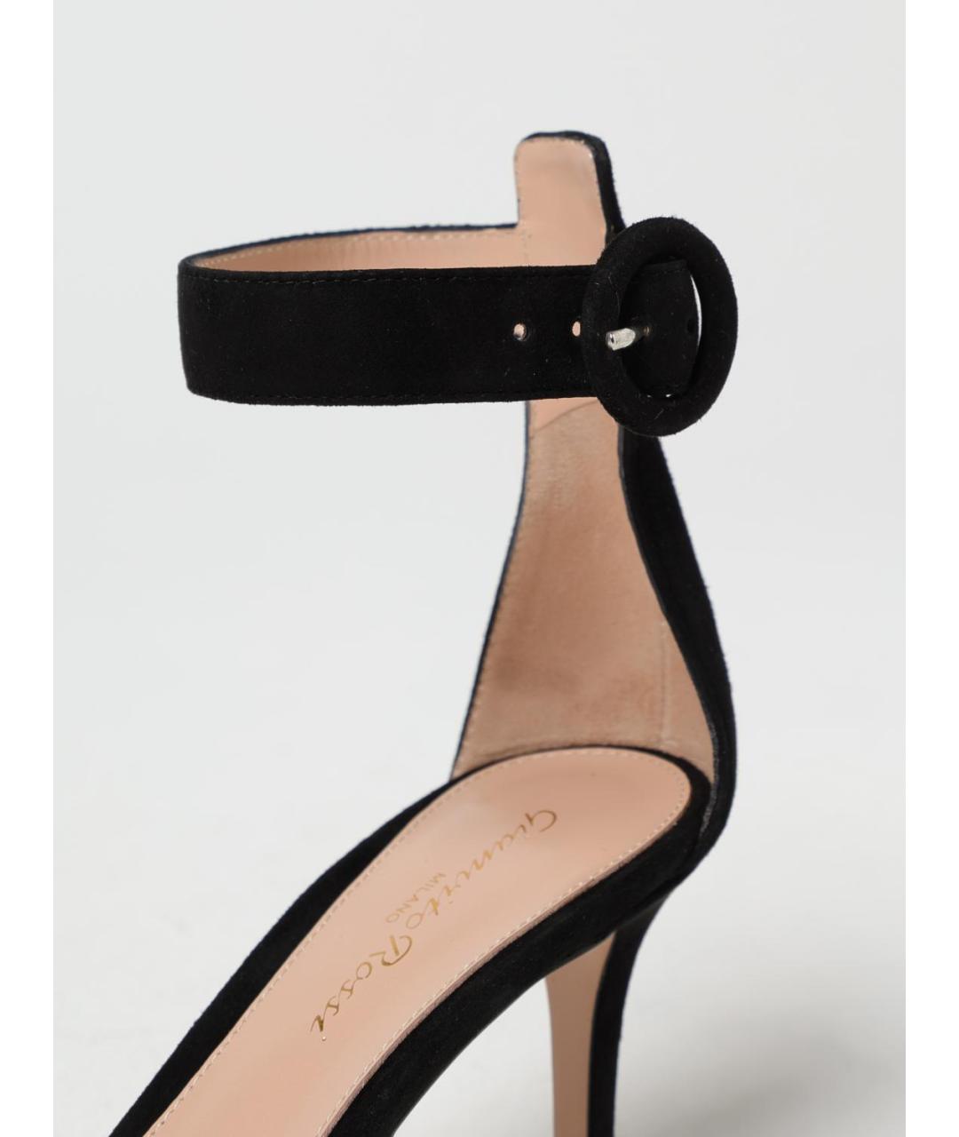 GIANVITO ROSSI Черные босоножки, фото 4
