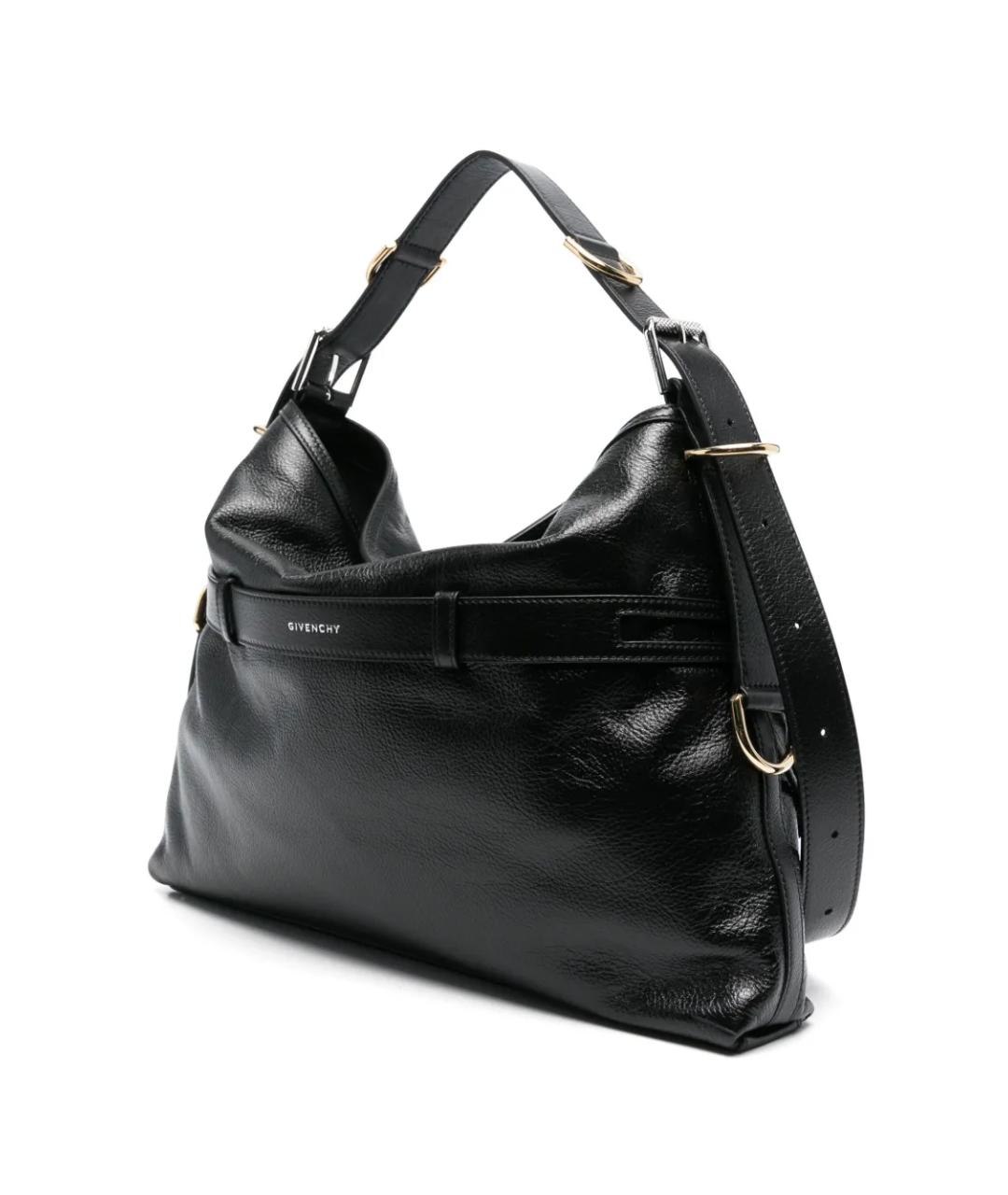 GIVENCHY Черная кожаная сумка тоут, фото 2