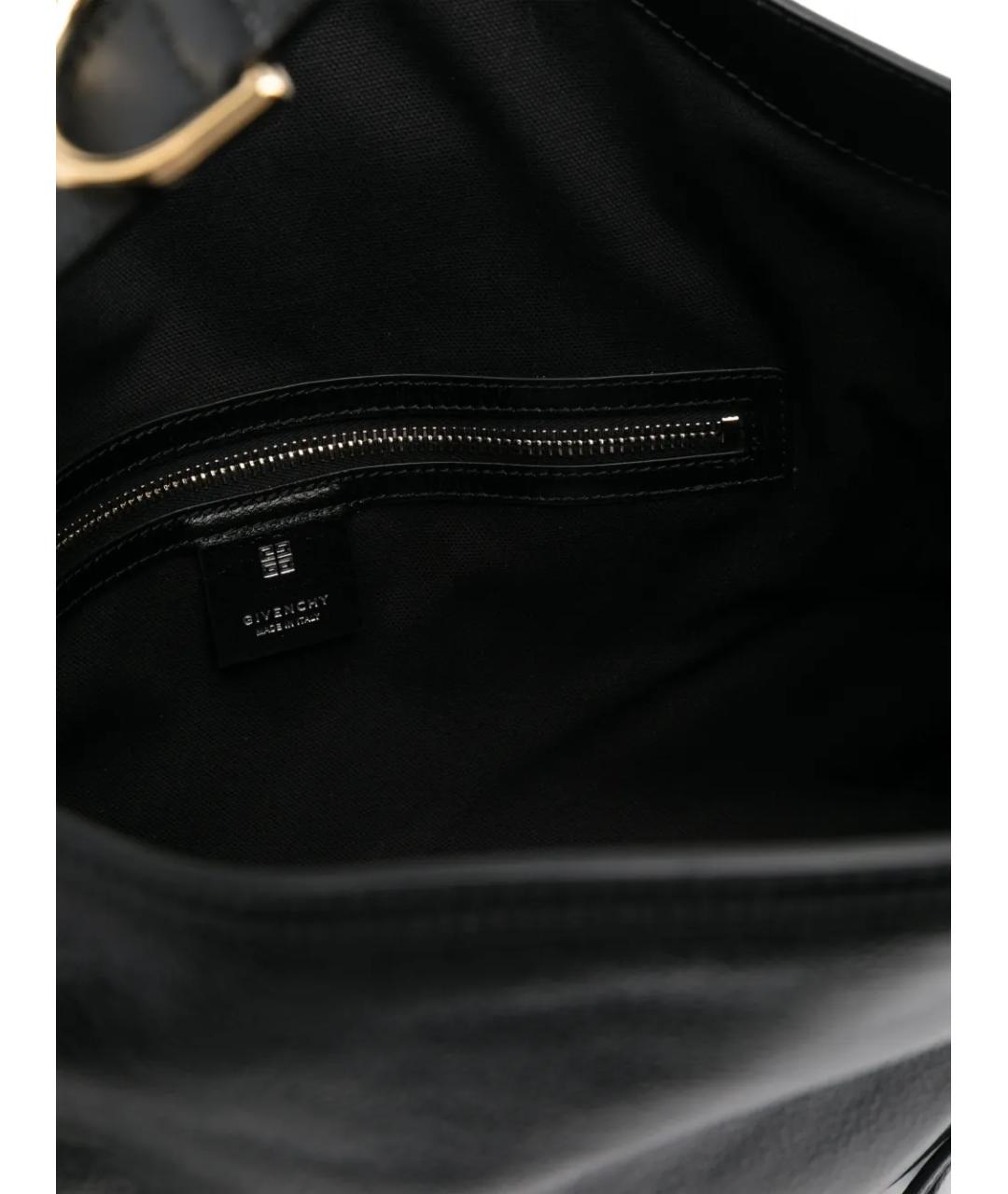 GIVENCHY Черная кожаная сумка тоут, фото 5