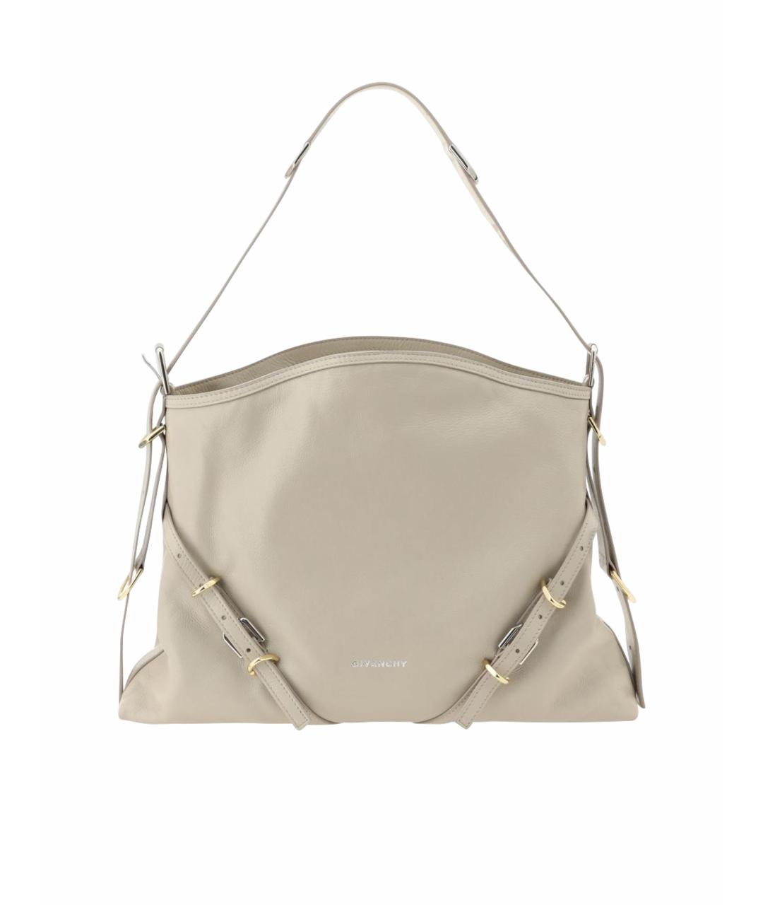 GIVENCHY Бежевая кожаная сумка через плечо, фото 1