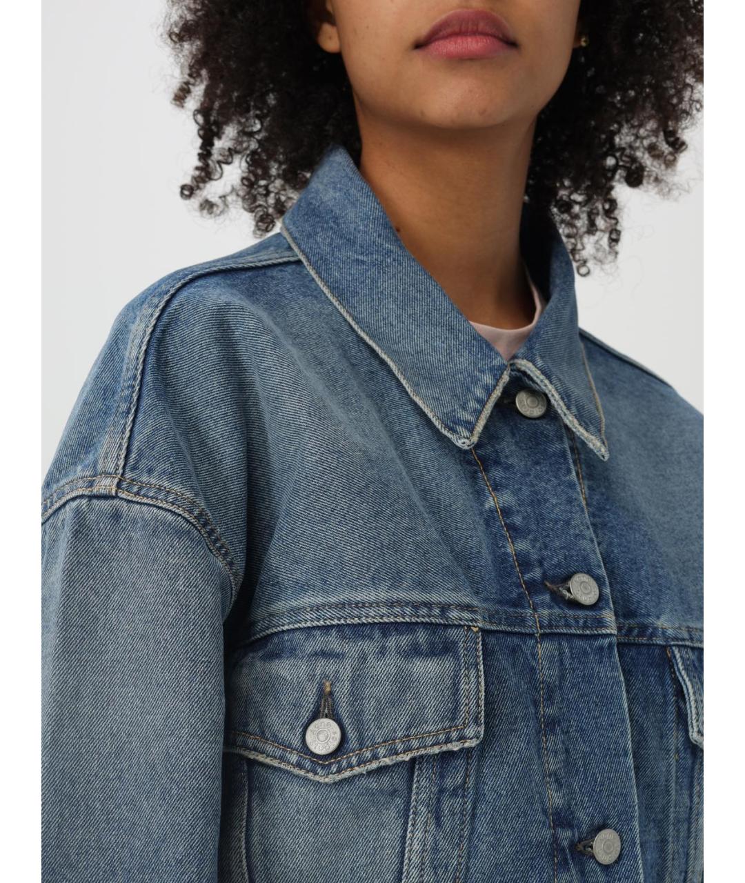 ACNE STUDIOS Синяя хлопковая куртка, фото 5