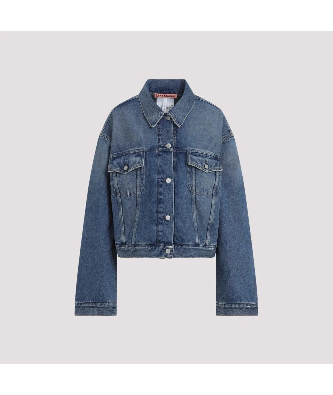 ACNE STUDIOS Синяя хлопковая куртка, фото 6