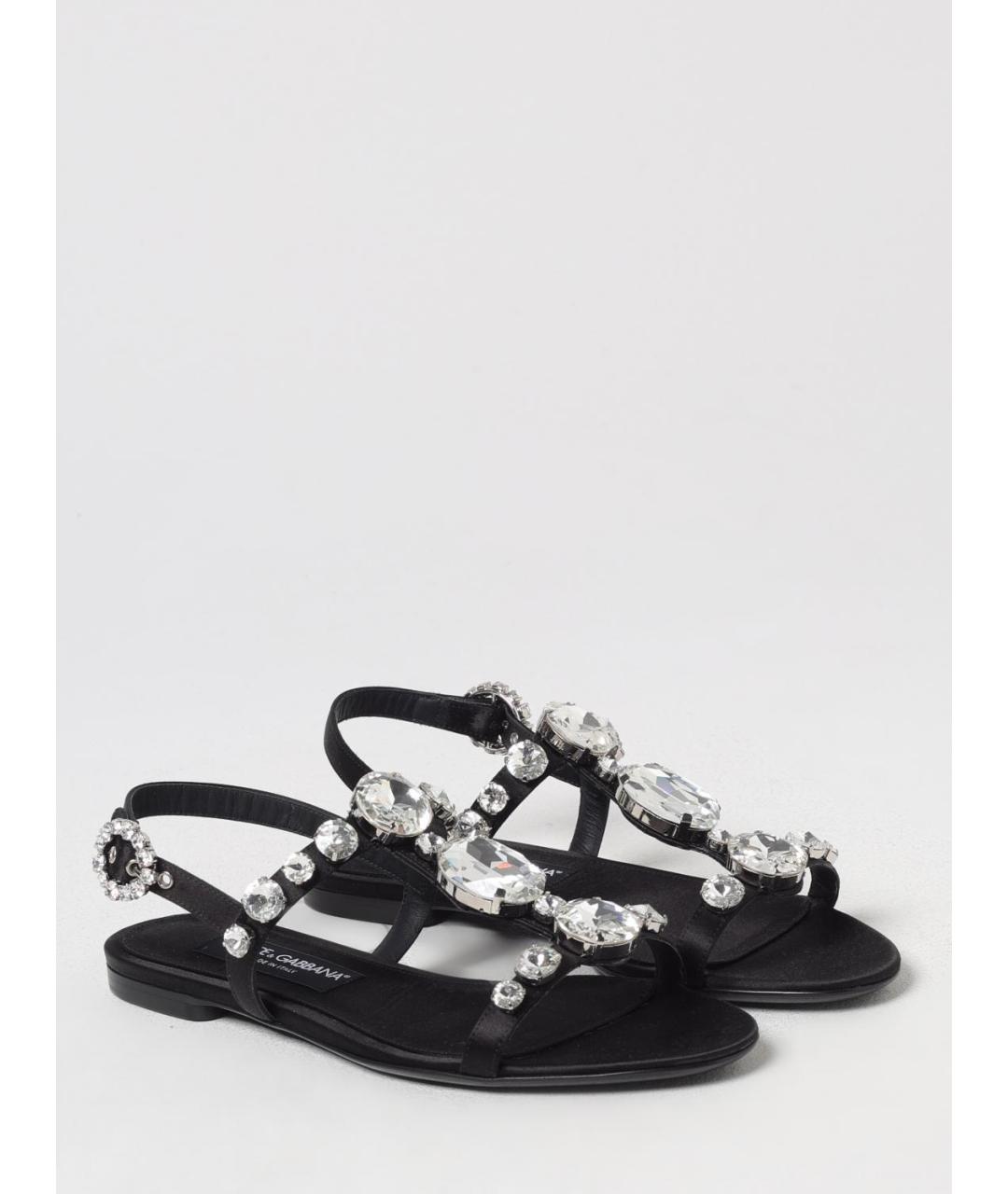 DOLCE&GABBANA Черные босоножки, фото 2