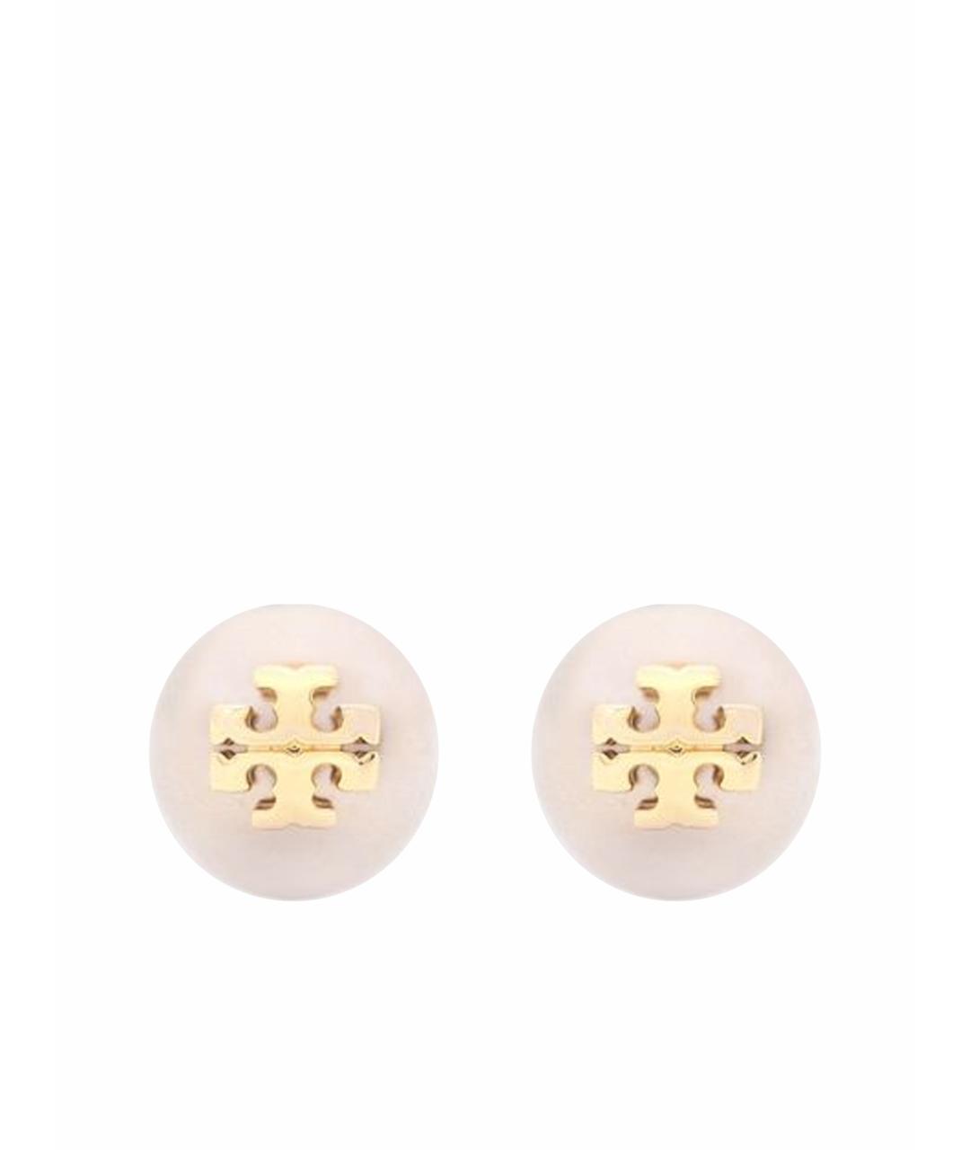 TORY BURCH Бежевые серьги, фото 1