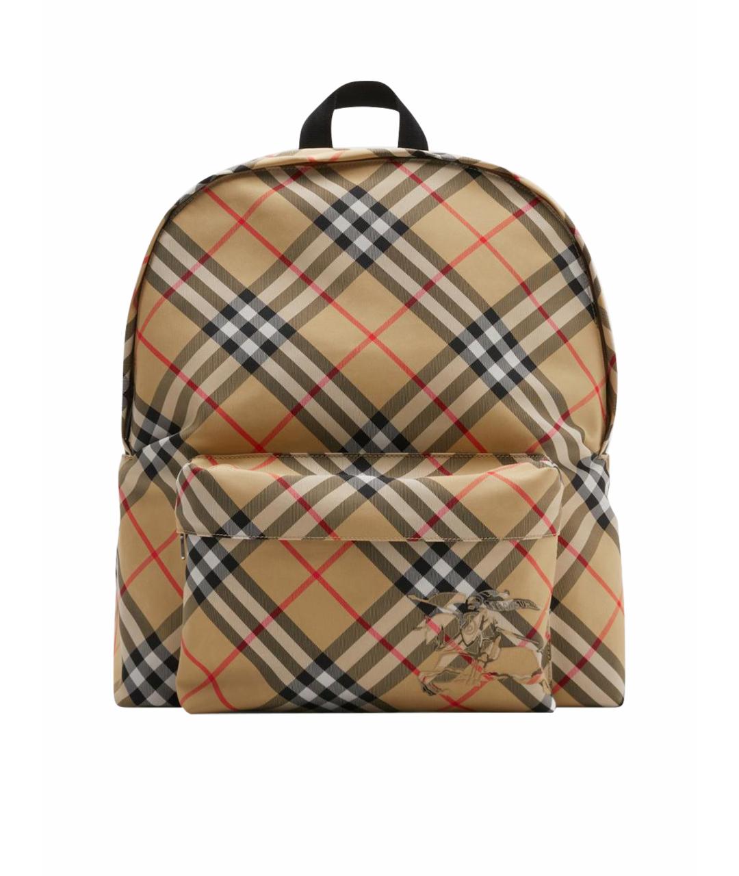 BURBERRY Бежевый синтетический рюкзак, фото 1