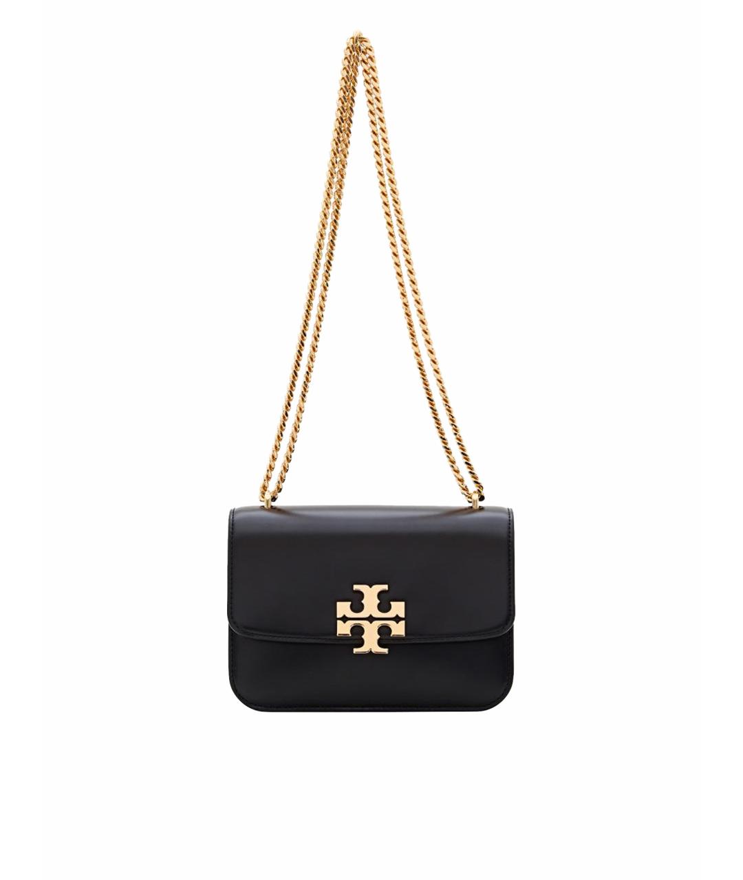 TORY BURCH Черная кожаная сумка через плечо, фото 1