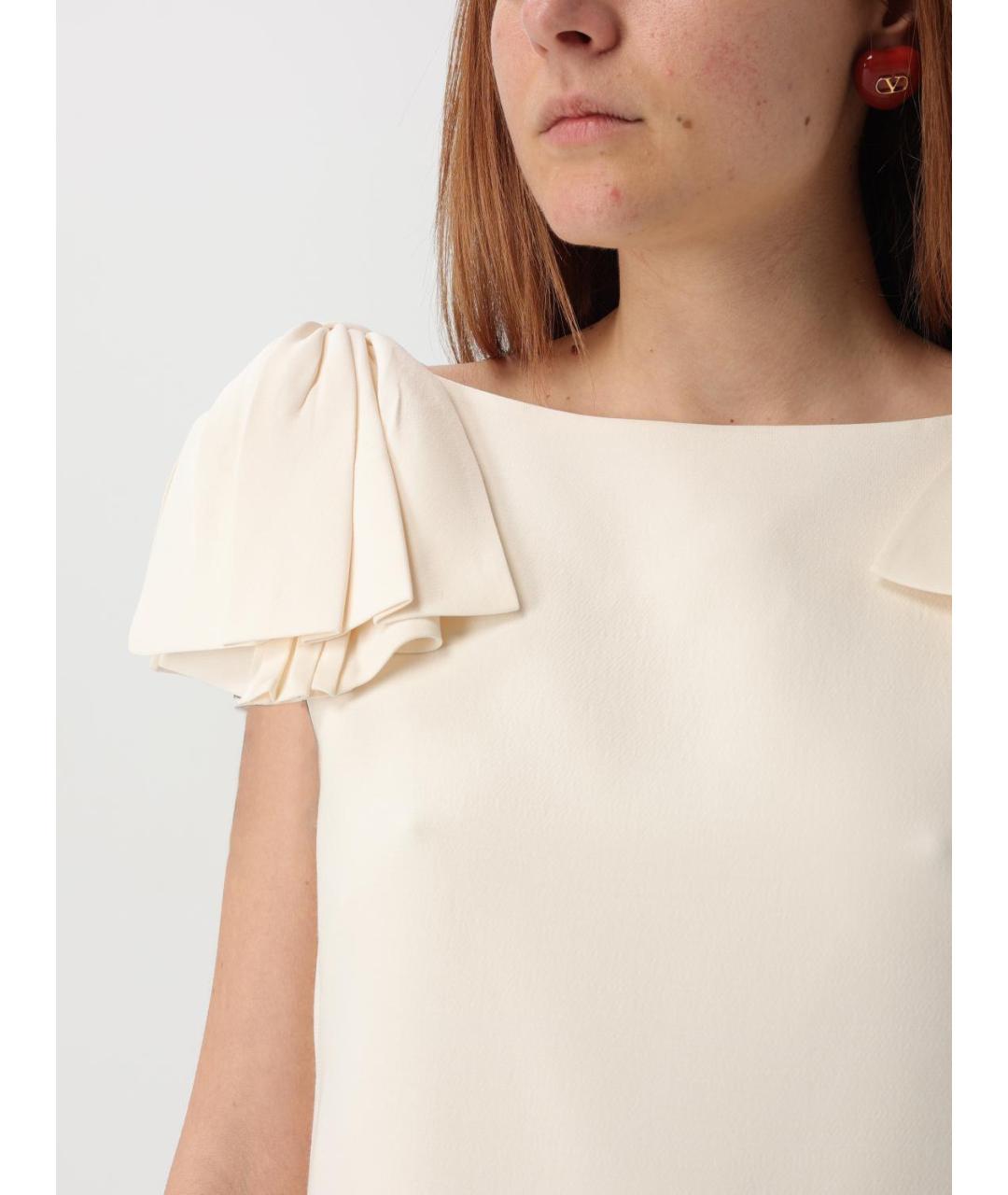 VALENTINO Белое шерстяное платье, фото 6
