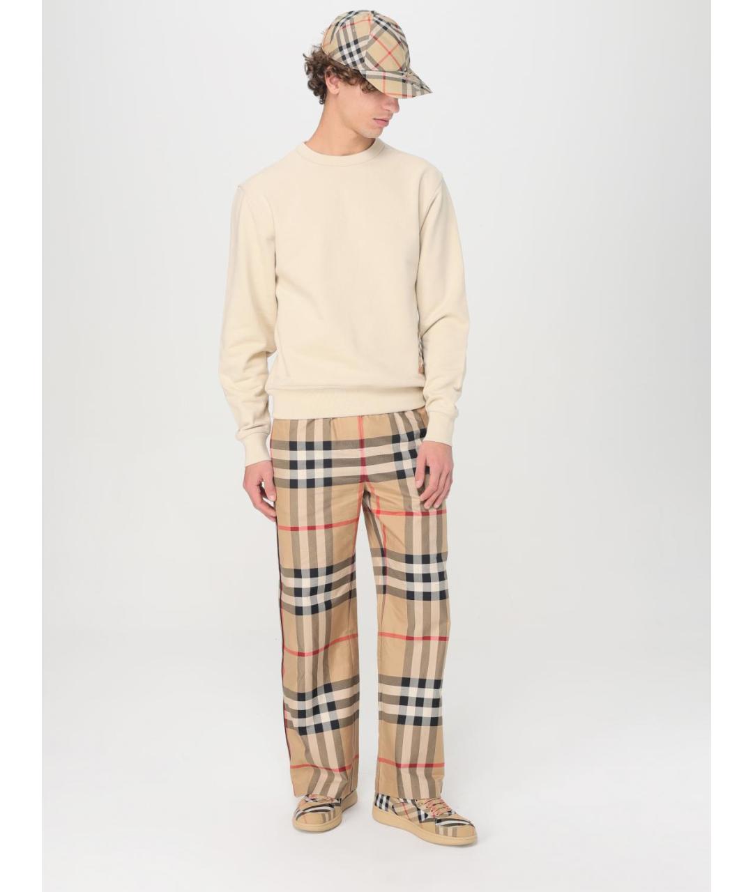BURBERRY Бежевая кепка/бейсболка, фото 4