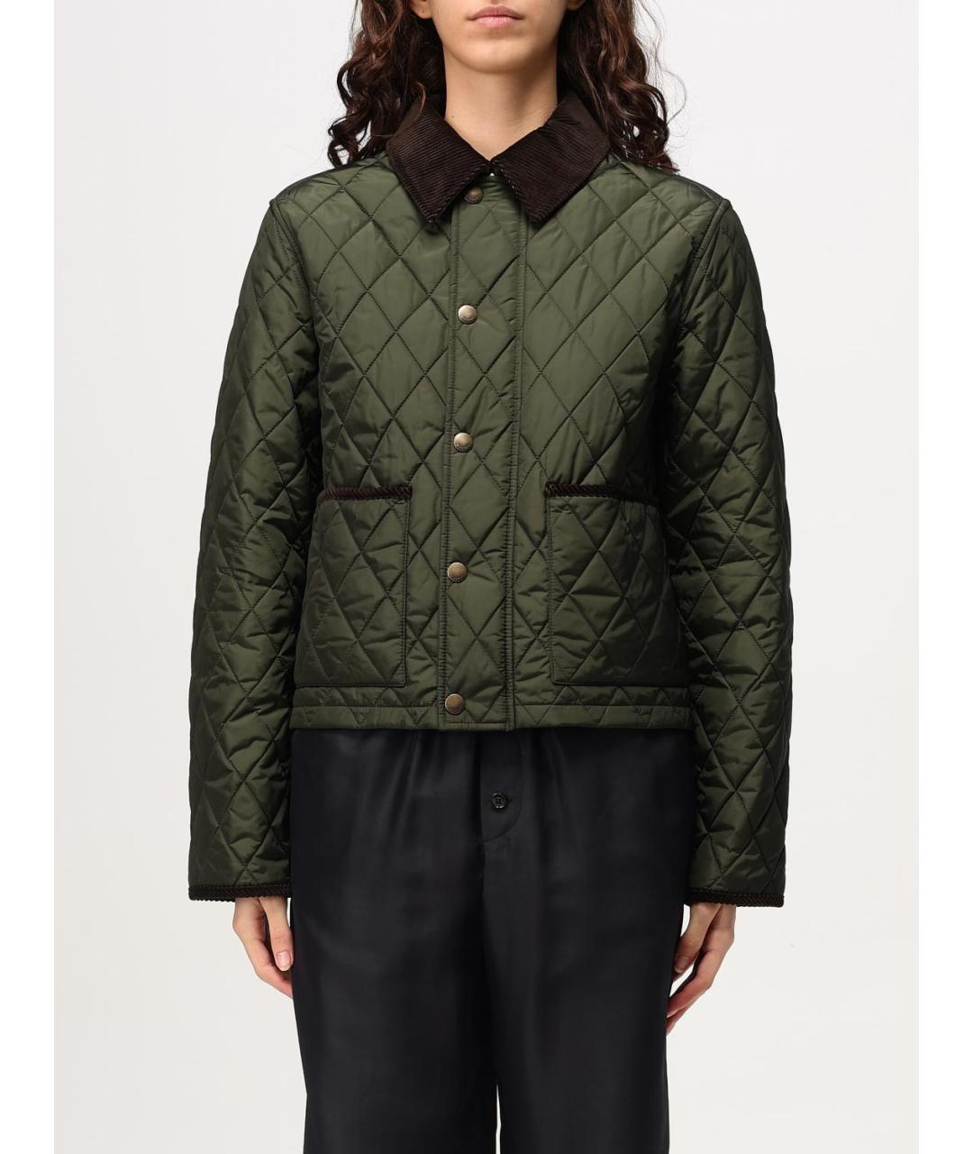 BURBERRY Зеленая куртка, фото 2