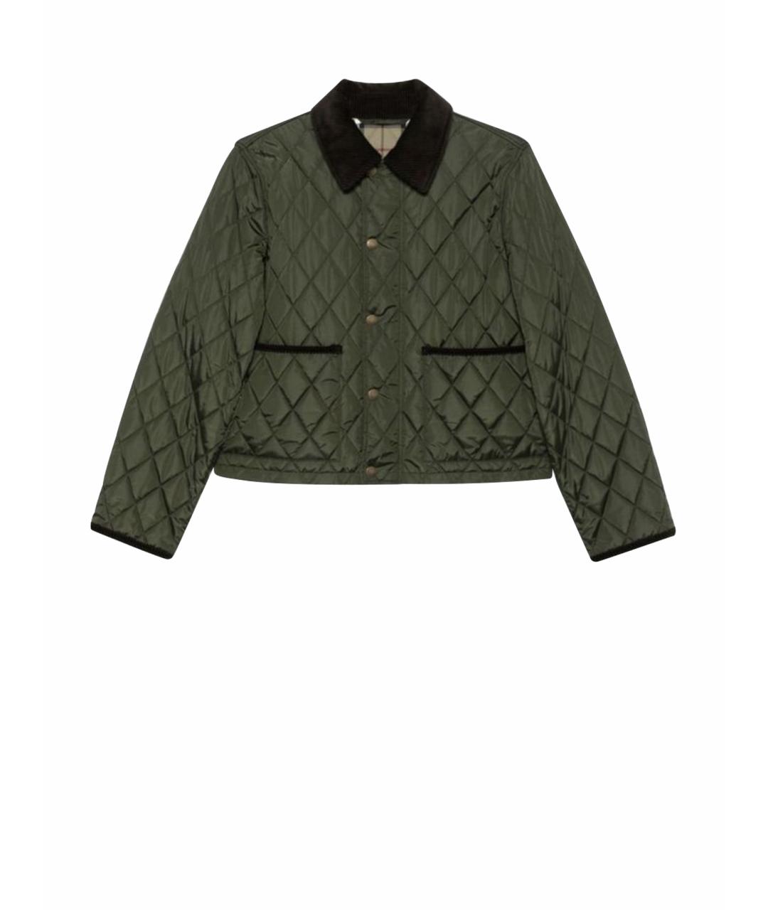 BURBERRY Зеленая куртка, фото 1
