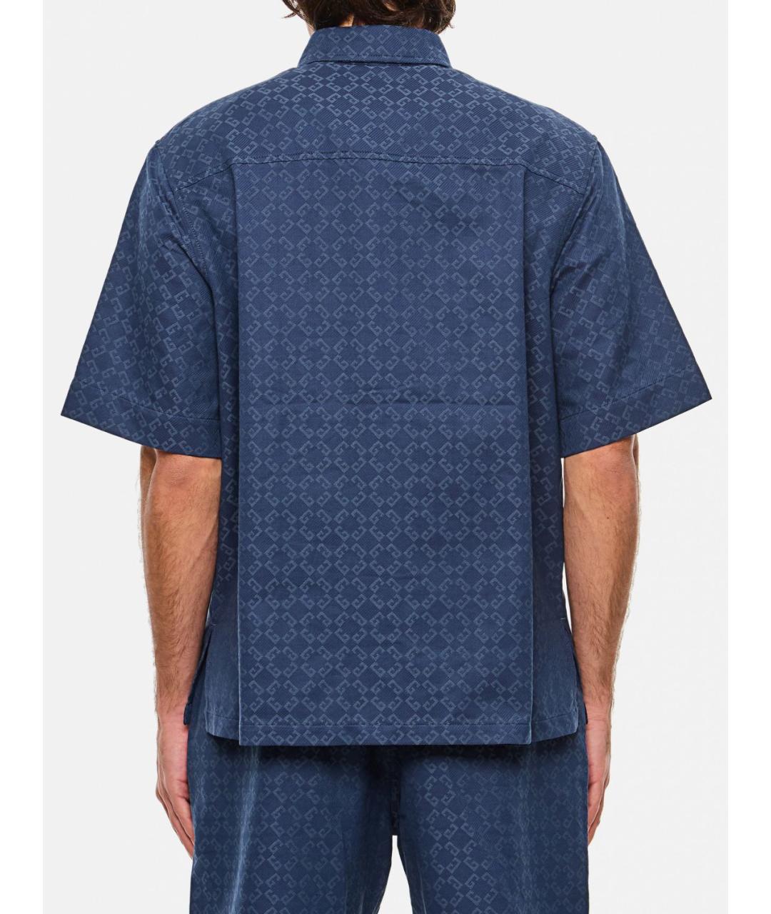 GIVENCHY Синяя хлопковая кэжуал рубашка, фото 4
