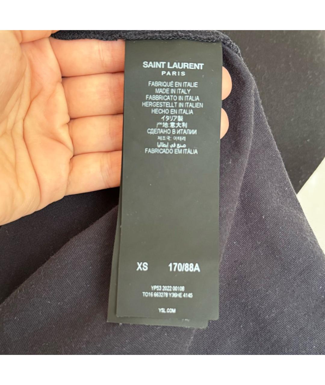 SAINT LAURENT Желтая футболка, фото 3