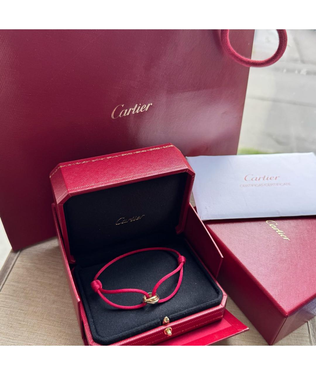 CARTIER Красный браслет из желтого золота, фото 3
