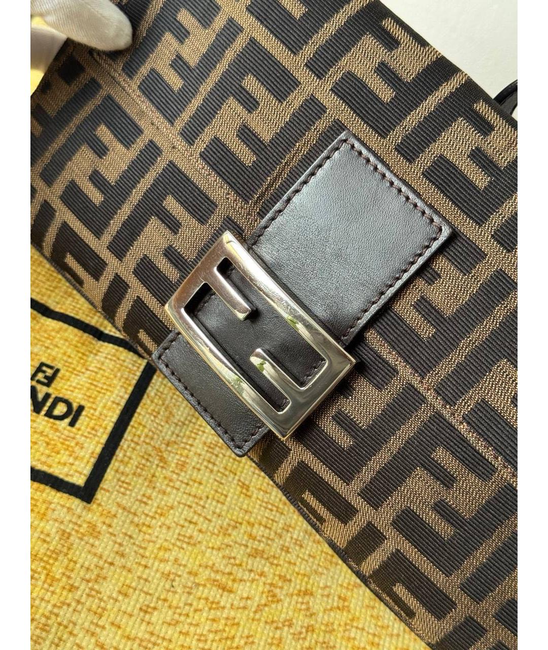 FENDI Коричневая сумка через плечо, фото 6